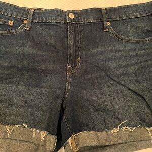 Gap denim short, size 16, raw cuff, very cute